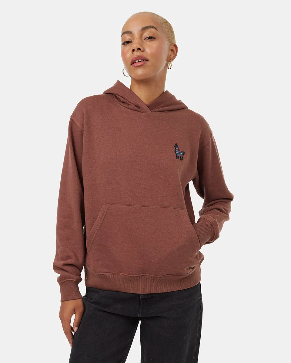 Peru Embroidered Llama Hoodie