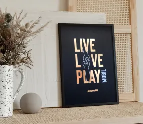 Playmobil Live Love Play Art Print