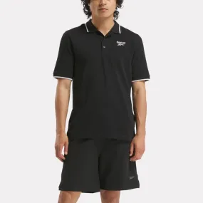 Reebok Apparel Men Reebok Identity Small Logo Polo BLACK