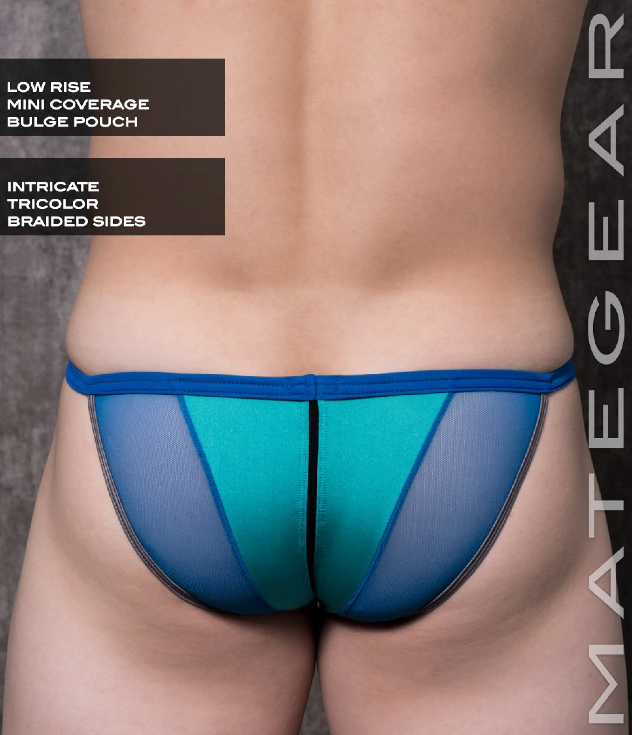 Sexy Men's Swimwear Xpression Ultra Swim Pouch Bikini - He Ran (Button Front)