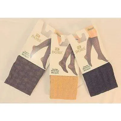 Sierra Socks Nylon Flower Pattern Knee Hi