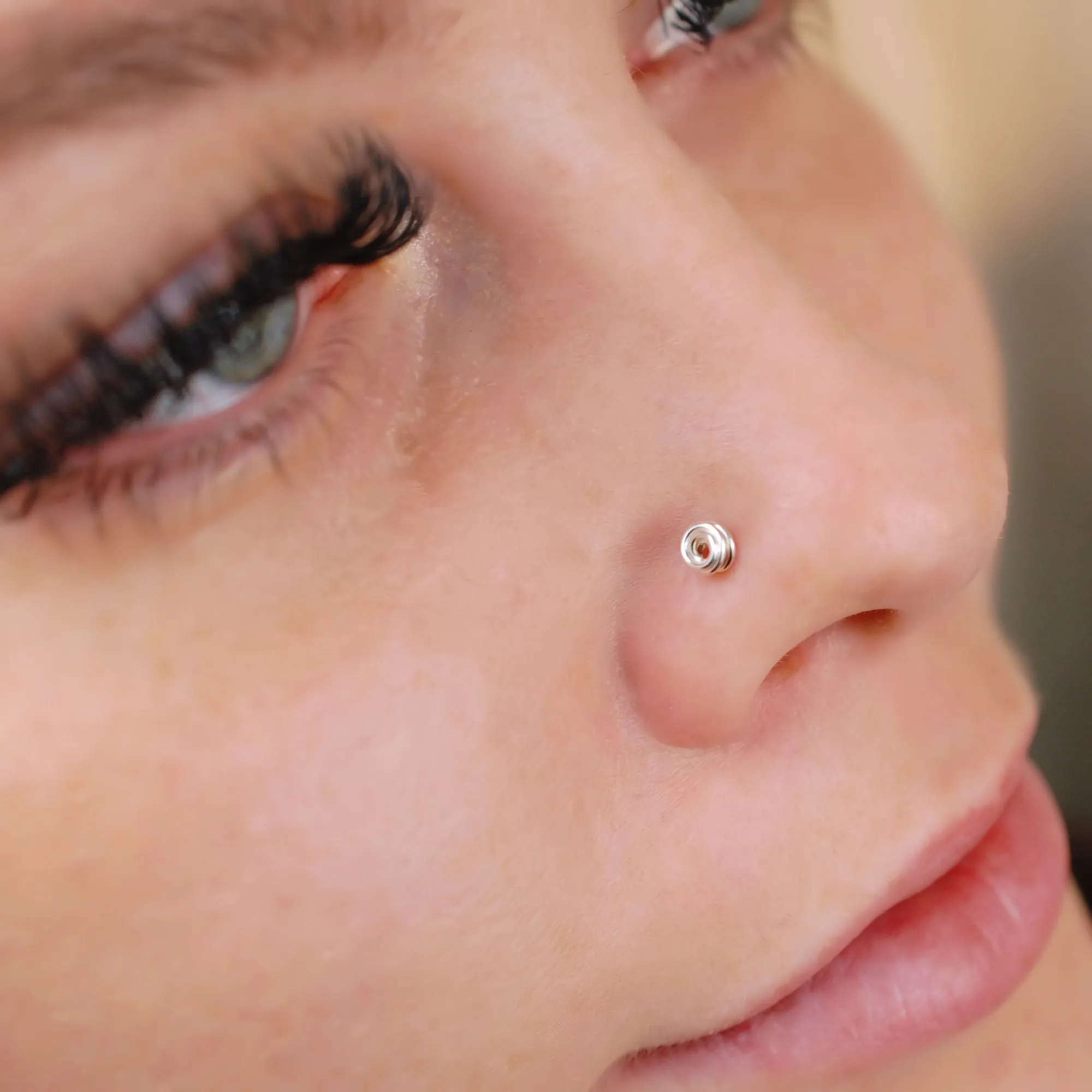 Silver Tangled Nose Stud