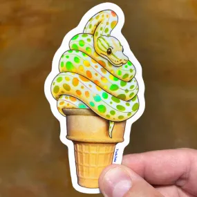 Soft Serve Python Sticker - Sssssoft Seeeeerve