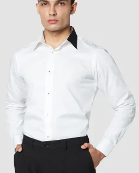 Soktas Contrast Collar Shirt - White