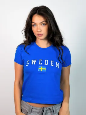 SWEDEN BABYTEE - BLÅ