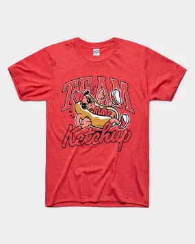 Team Ketchup Hot Dog Derby Red T-Shirt