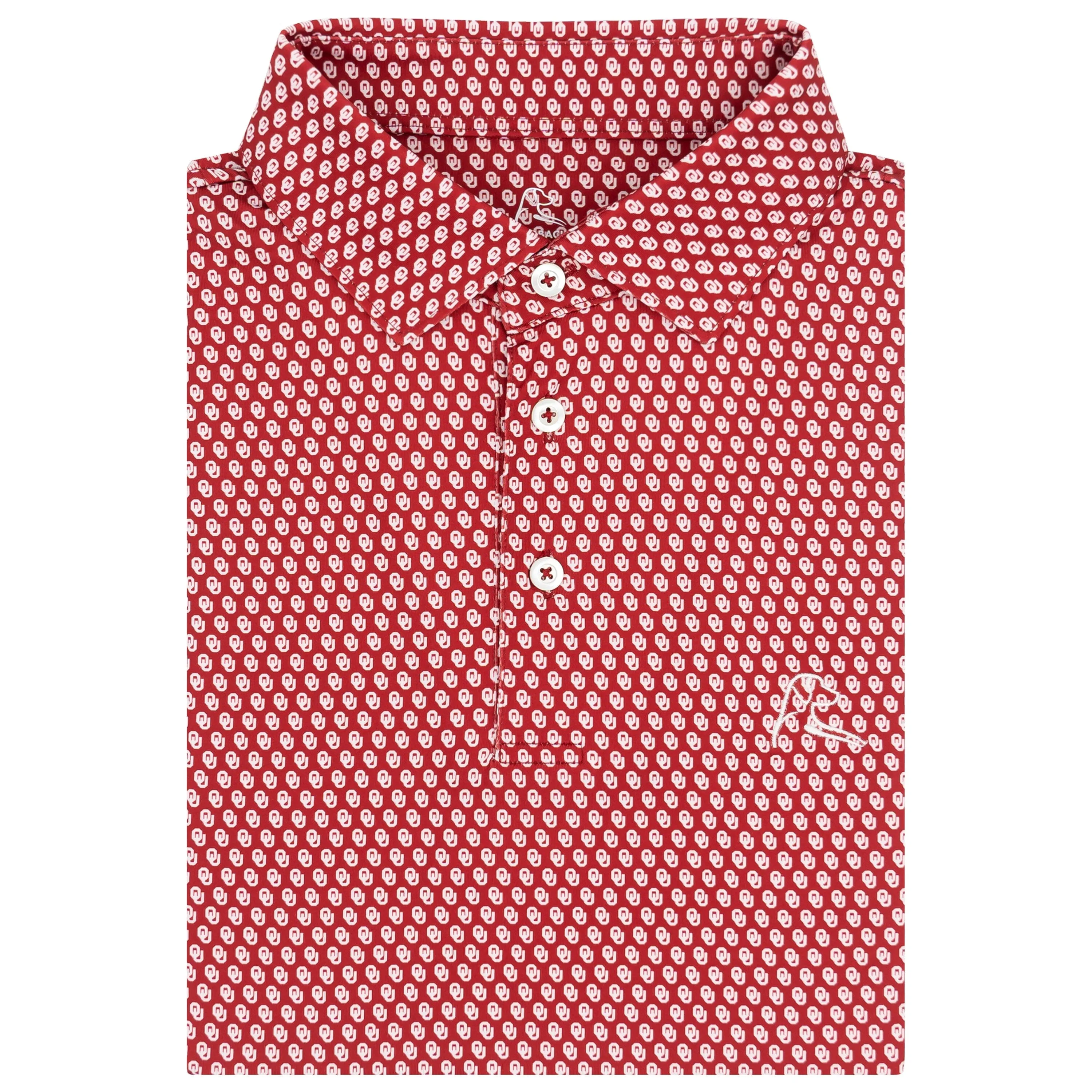 The Boomer Sooner® | Collegiate Polo | The Boomer Sooner - Carmine Red/White