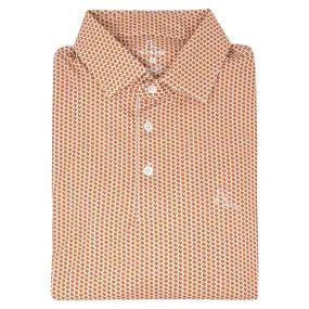 The Don't Mess | Performance Polo | The Don't Mess - Burnt Orange/White