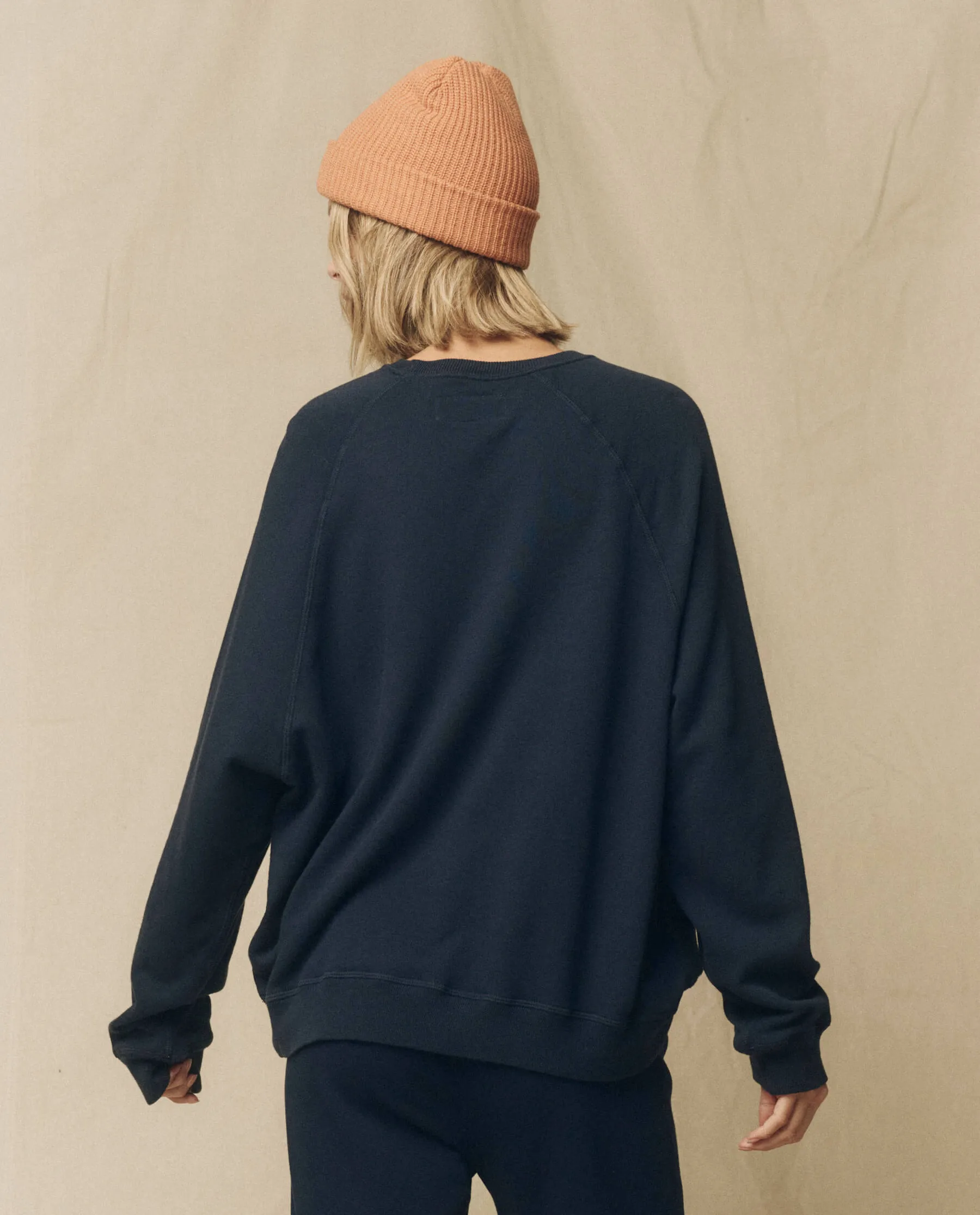 The Slouch Sweatshirt. Solid -- True Navy