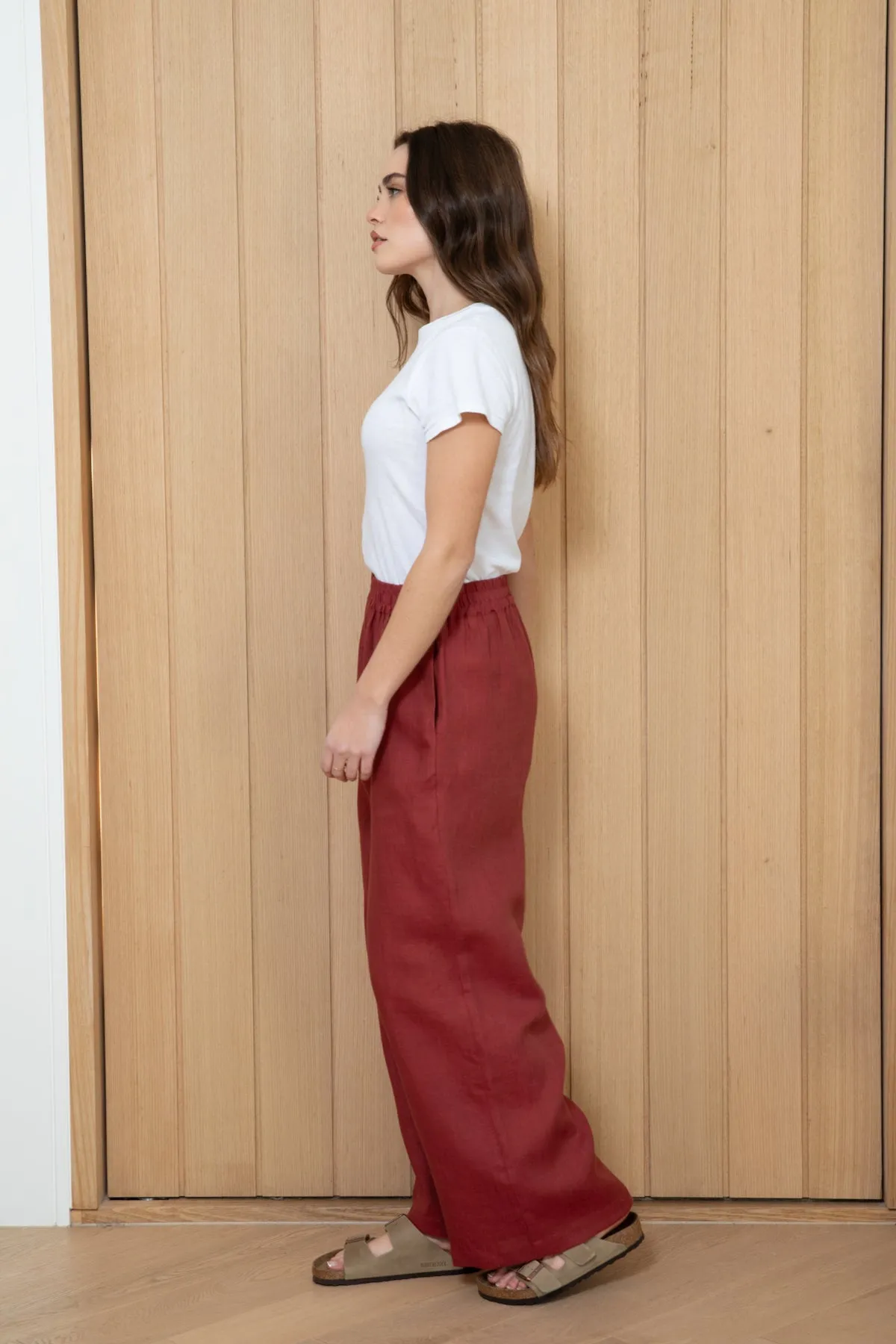 WHOLESALE - RUST LINEN Pants