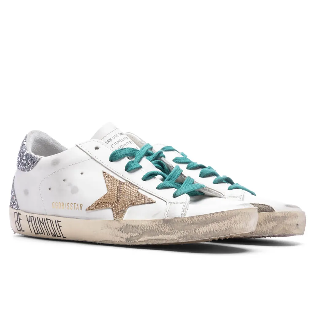 Women's Super-Star - White/Taupe/Silver