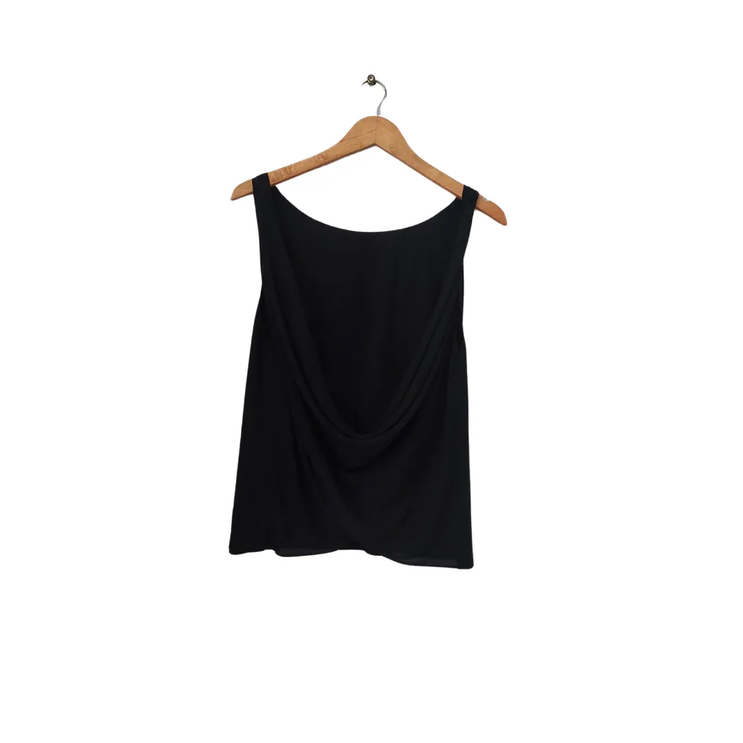 ZARA Black Scooped-back Sleeveless Top | Like New |